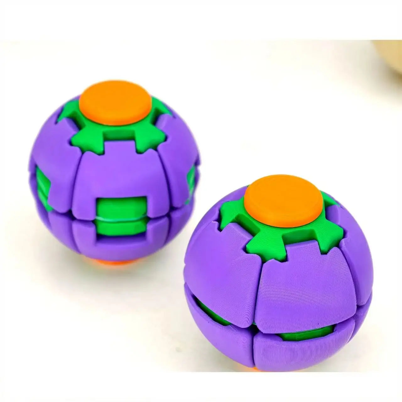 3D Printed Press-Rotating Fidget Spinner Toy - Mechanical Kinetic Desk Stress Reliever and Unique Sensory Gadget for Adults, DIY Specialty Gift