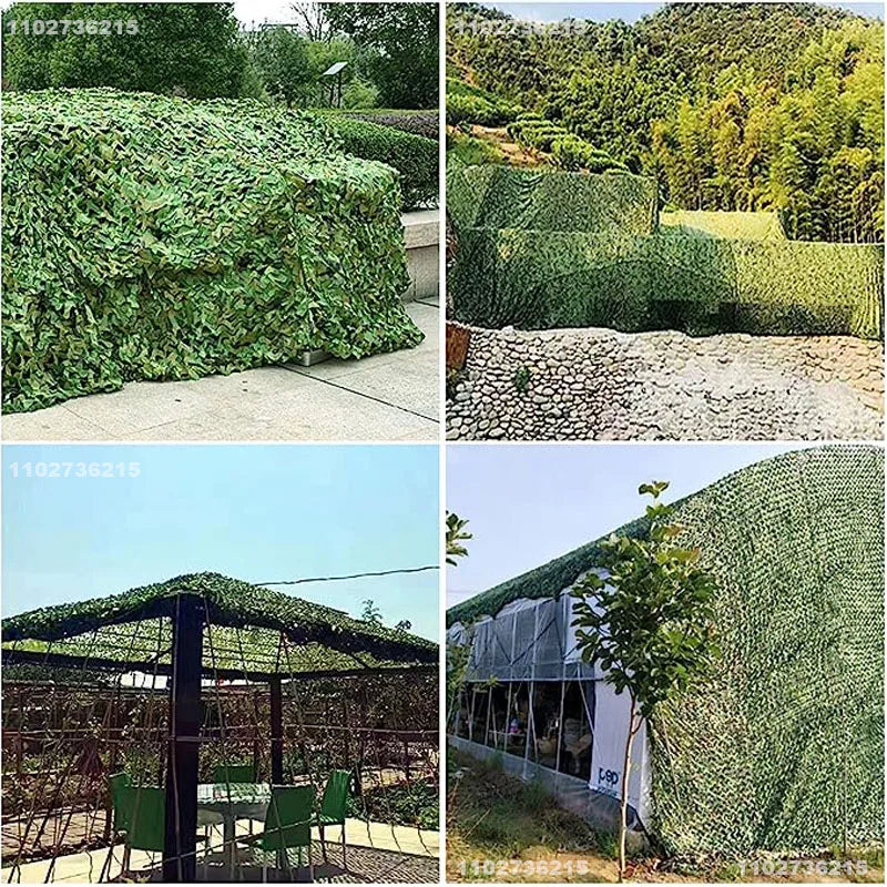 1.5Mx1M 4Mx5Mcamouflage Nets White Blue Beige Desert for Hunting Hiding Mesh Outdoor Awning Garden Shading Gazebo