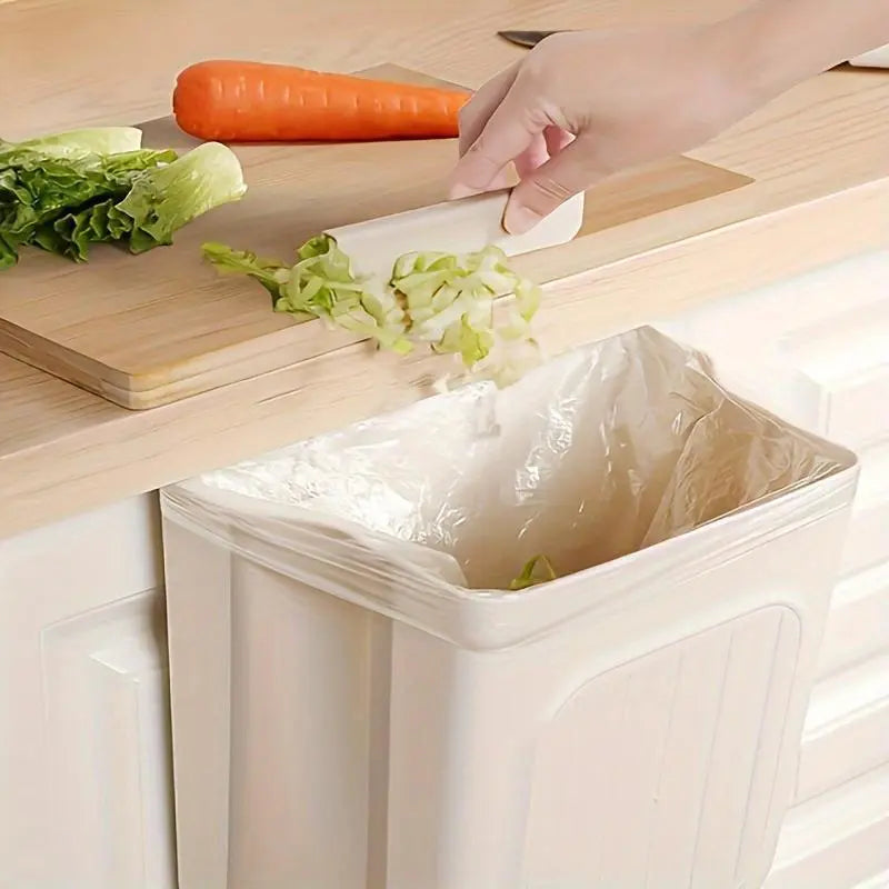 Foldable Kitchen Trash Can, Hanging Trash Bin,Space-Saving Hanging Garbage Can for Kitchen Cabinets, Kitchen Accessories,Household Items,Trash Cans for Kitchen,Kitchen Accessories Trashcan
