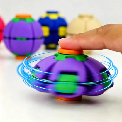3D Printed Press-Rotating Fidget Spinner Toy - Mechanical Kinetic Desk Stress Reliever and Unique Sensory Gadget for Adults, DIY Specialty Gift