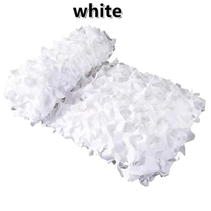1.5Mx1M 4Mx5Mcamouflage Nets White Blue Beige Desert for Hunting Hiding Mesh Outdoor Awning Garden Shading Gazebo