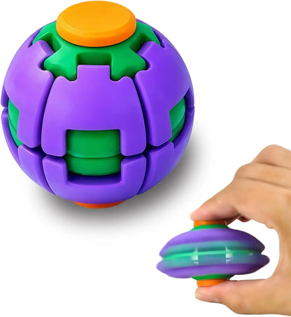 3D Printed Press-Rotating Fidget Spinner Toy - Mechanical Kinetic Desk Stress Reliever and Unique Sensory Gadget for Adults, DIY Specialty Gift